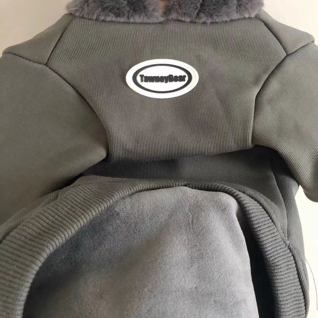 Áo Sweater Vải Lông Cừu Dày Dặn Giữ Ấm Mùa Thu Đông In Hình Chú Thỏ Pug Chiến Đấu Pháp Cho Cún Cưng Giao Hàng Miễn Phí