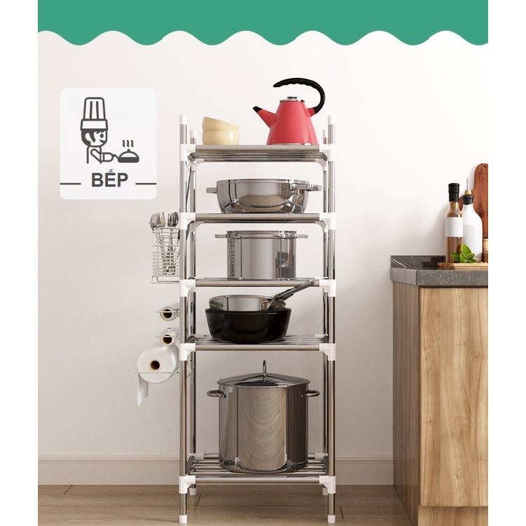 Kệ Để Xong Nồi Inox 3,4,5,6 tầng Inox Đa Năng Tiện Dụng