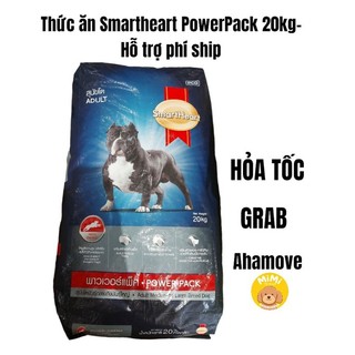 [Hỏa Tốc] Thức ăn hạt bao xá 20kg Smartheart Powerpack Puppy - Adult chó lớn và chó con-(Bully, Pug, Bull)