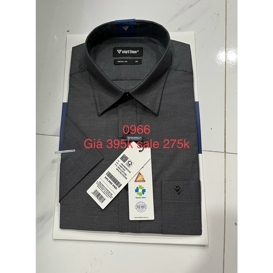 Việt tiến áo sơ mi ngắn tay giá mác 395k sale 275k