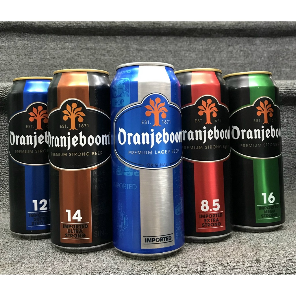 Bia lon Oranjeboom bia độ đậm: 8.5% , 12%, 14% - Hà Lan - Barley ...