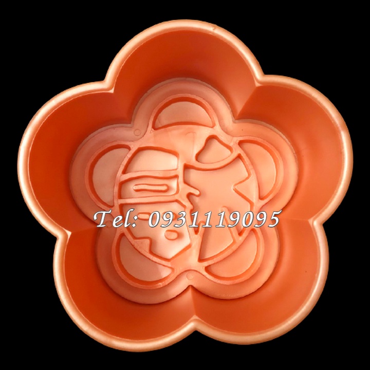 Khuôn nhận xôi hoa mai 5 cánh chữ Phúc – Loại 15 cm - Mã số 1620