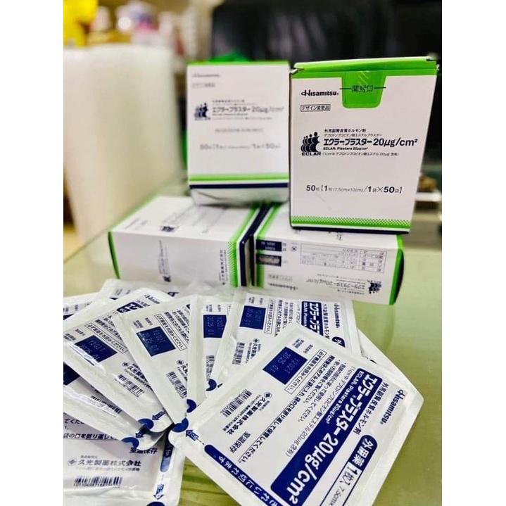 Miếng Dán Ép Sẹo Lồi ECLAR PLASTER Hisamitsu  Nhật Bản