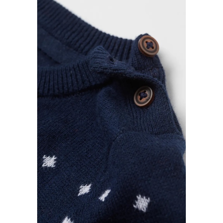 Áo len xanh green noel HM H&M_hàng chính hãng Anh