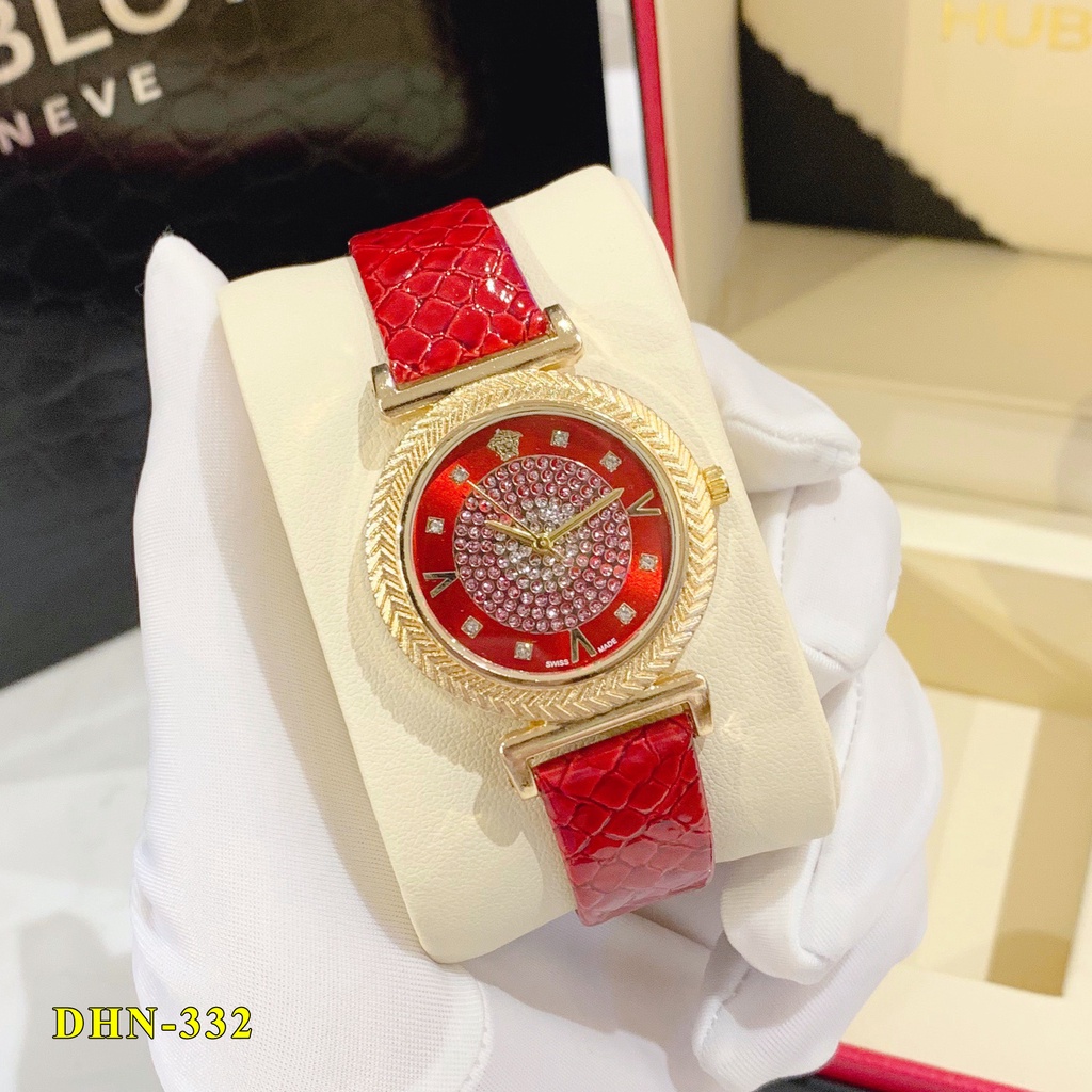Đồng hồ nữ Versace mặt tròn đính đá dây da cao cấp có bảo hành DHN332 trang2k