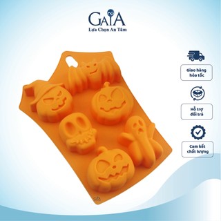 Khuôn silicon Halloween nhiều hình dùng làm bánh kẹo nến thơm đa năng