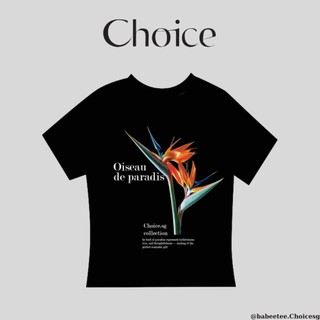 Áo Thun BabyTee In Hình Thiên Điểu Đen Thun CHOICE.SG Cotton Co Dãn 4 Chiều BabyTee-TOP