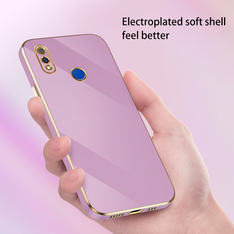 Ốp Điện Thoại gel silica Mạ Điện Cho oppo realme 3 rmx1825 rmx1821 rmx1827