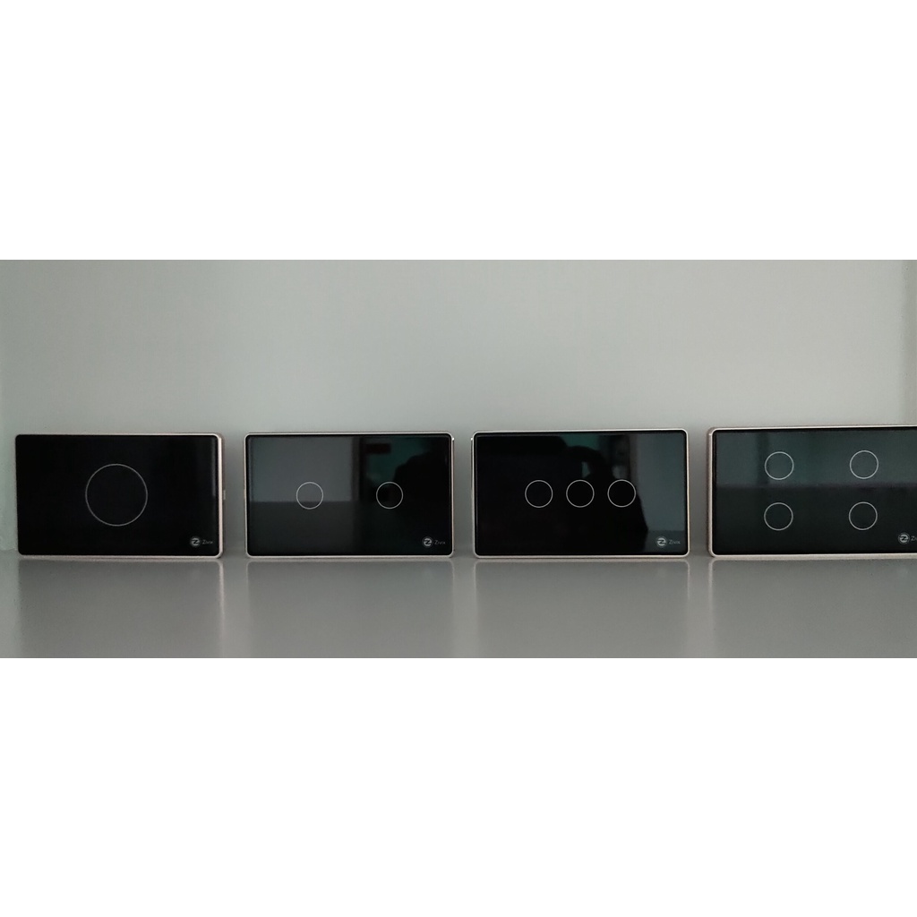 Công tắc thông minh Zigbee chính hãng ZIVIX viền nhôm bo cong cao cấp