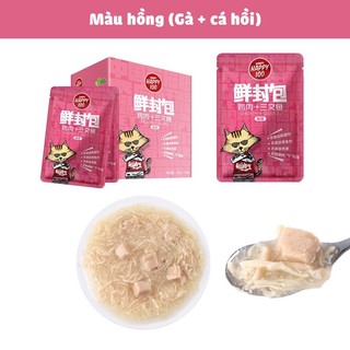 Pate wanpy happy 100 cho mèo gói 70gr