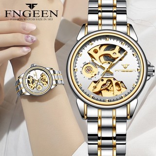 Đồng hồ Fngeen, Đồng hồ cơ tự động Đồng hồ nữ, Đồng hồ dây thép thời trang, Đồng hồ nữ sinh viên Hàn Quốc, Đồng hồ cơ học