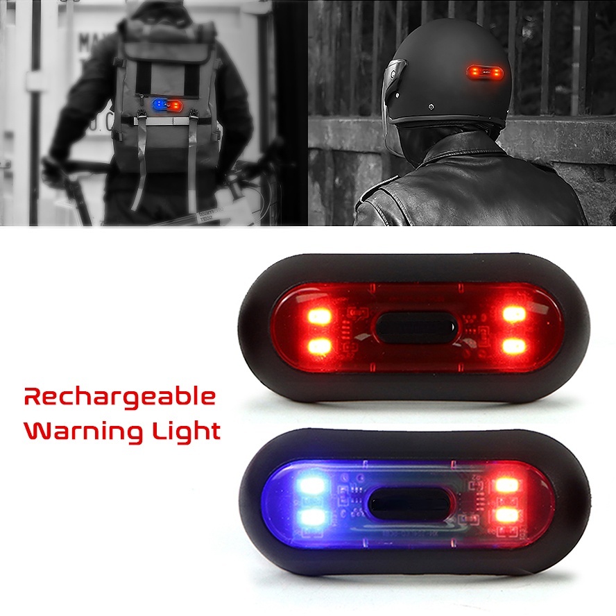 Đèn LED Tín Hiệu Thông Minh Gắn Mũ Bảo Hiểm Xe Đạp