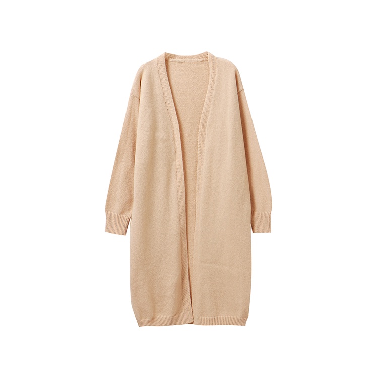 Áo khoác len cardigan tay dài trơn form dài rộng bigsize sang chảnh công sở đi học đi làm LUHAZO thời trang hàn quốc