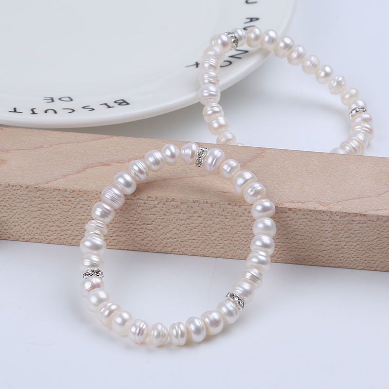 Vòng Tay Ngọc Trai Màu Trắng 7-8mm 8-9mm