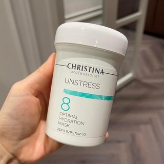 Mặt Nạ Dưỡng Ẩm, Làm Dịu và Phục Hồi Da Christina Unstress 8 Optimal Hydration Mask 250ml
