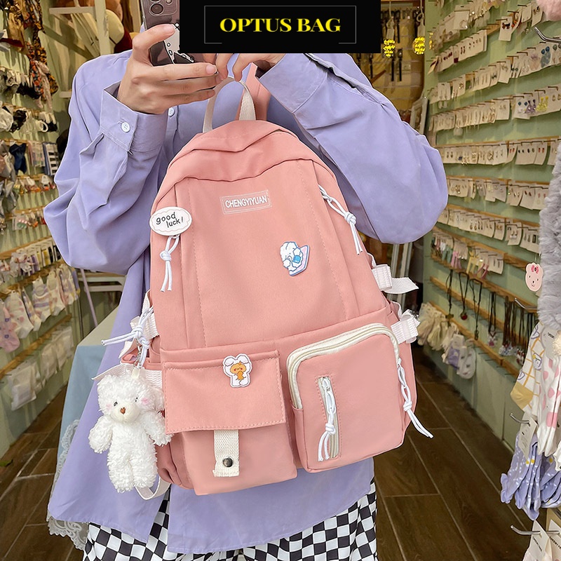 Balo nữ nam balo đi học nhiều ngăn, đẹp đi chơi đựng laptop phong cách ulzzang unisex ULZ010