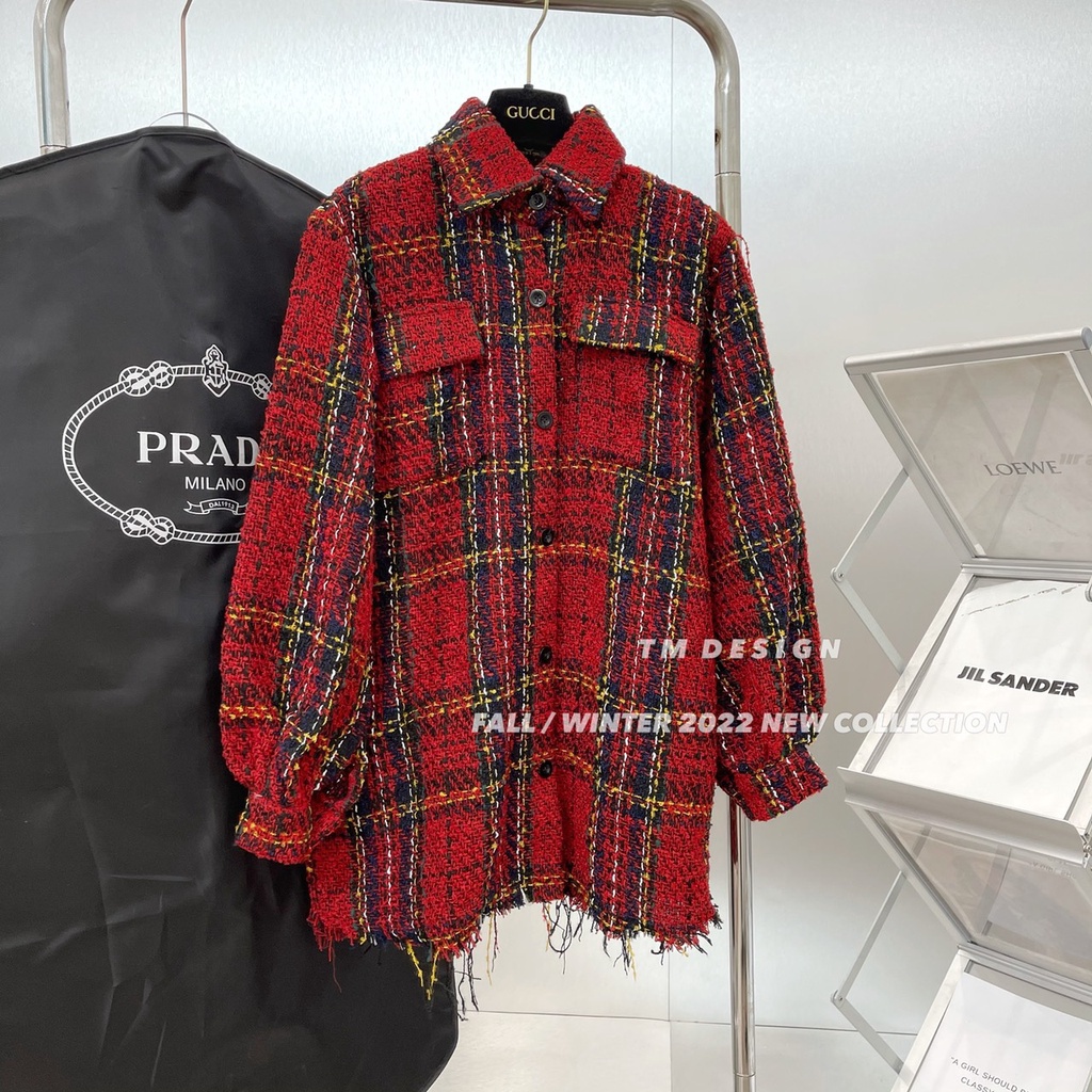 Áo sơ mi dạ tweed hot hit