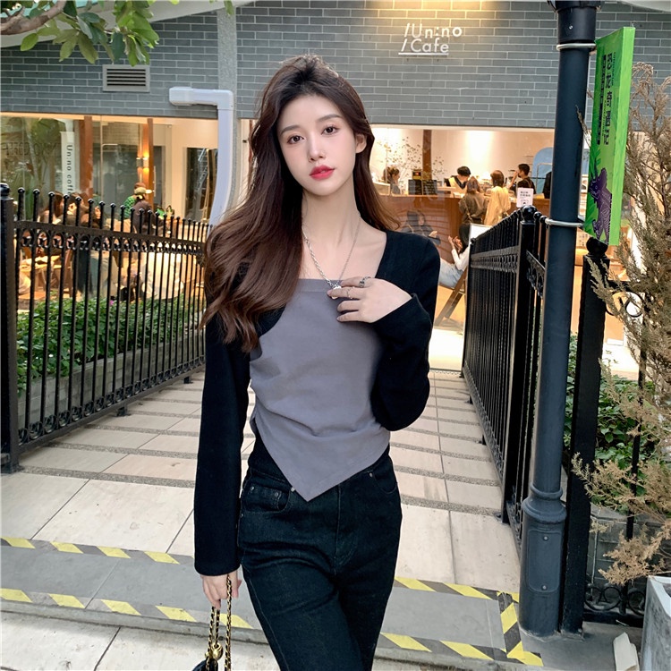 IELGY   Áo Thun Thiết Kế Độc Đáo Thời Trang Cho Nữ