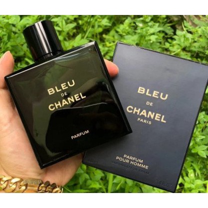BLUE De CHANEL Parfum 100ml Bản Thường ✅ Hộp Bleu Chanel chữ vàng in chìm thơm lâu cuốn hút sang trọng