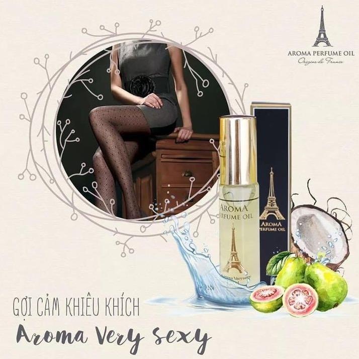 Nước Hoa Nam - Nữ (Dạng Lăn 12ml) Thơm Lâu A'love Aroma Perfume Paris (Hương thơm cả ngày)
