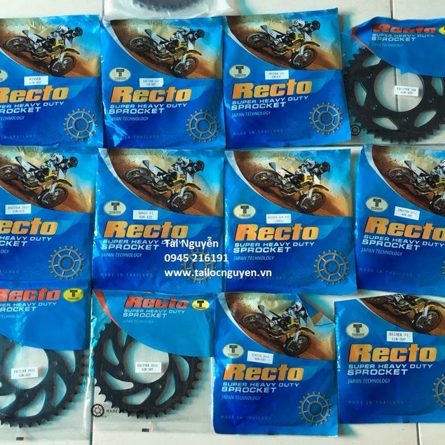 Bộ NSD - Sên EK CHAIN Đen + Nhông Dĩa Recto Dành Cho Ex135 và 150
