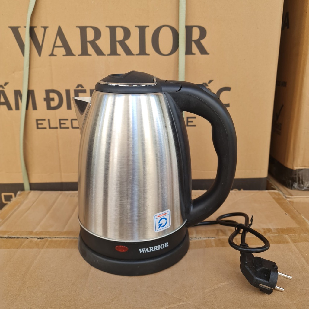 Ấm Siêu Tốc - Bình Đun Nước Inox 1.8L WARRIOR WR-18- Điện máy Sunmy