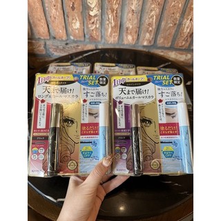 Set mascara và tẩy trang mắt Kiss Me Heroine Make Long Up