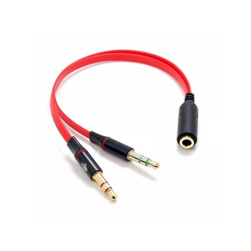 Dây chia jack loa chuẩn 3.5 từ 1 ra 2 - Chia audio 1 ra 2