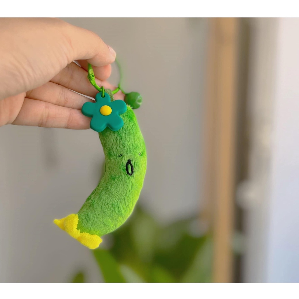 Gấu Bông Đình May - Móc khóa Dưa Leo Bích Cồ dễ thương 9cm