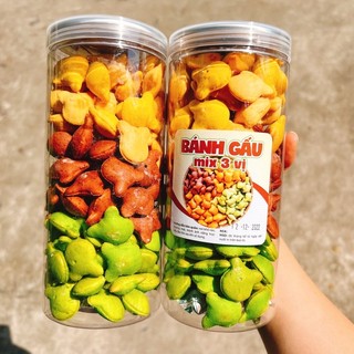 Bánh Gấu Nhân Kem 3 Vị đóng lon 420g