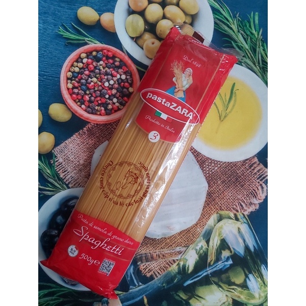 Mỳ ý/ Mì ý spaghetti Pasta Zara 500gr