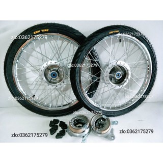CẶP BÁNH CĂM WAVE DREAM TRƯỚC SAU ĐÙM  NIỀN SẮT UNION 1.2 1.4 ĐÙM ZIN 99% VỎ CRV 60.70 THÁI COMPO Y NHƯ HÌNH