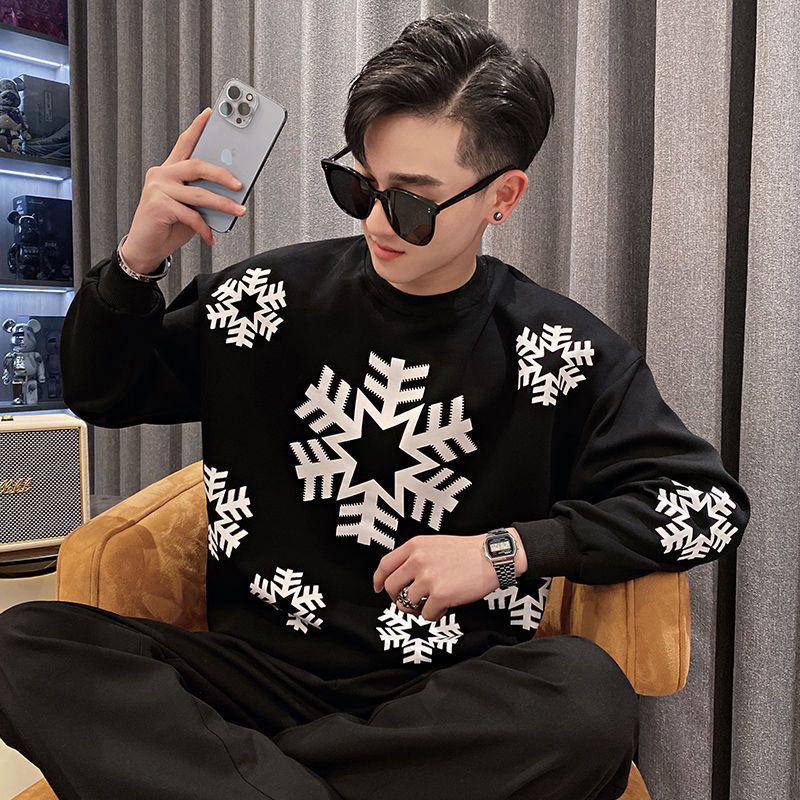 Áo Thun Nam Dài Tay Cổ Tròn Thời Trang Hàn
