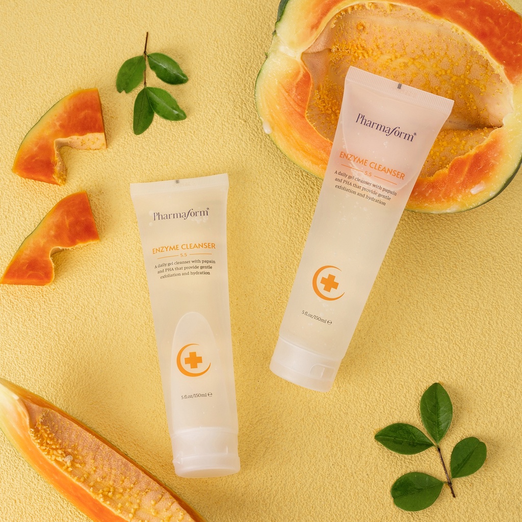 Sữa rửa mặt GEL tẩy tế bào chết, làm sạch bụi bẩn và cấp ẩm cho da Pharmaform Enzyme Cleanser Gel 150ml