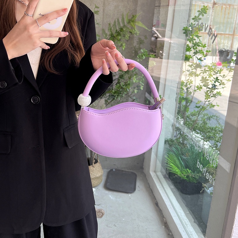 MISCHA Túi Xách Da PU Màu Trơn Thời Trang Cao Cấp