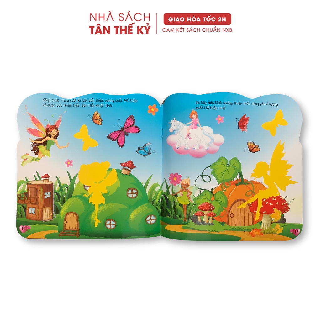 Sách - Dán hình Công chúa Thiên Thần cho bé gái từ 2-8 tuổi