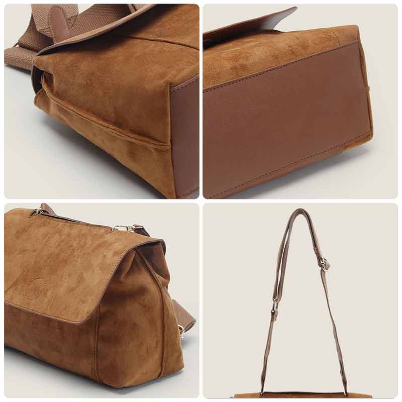 Mischa Túi Đeo Chéo Vai Màu Trơn Cỡ Lớn Thời Trang Thu Đông