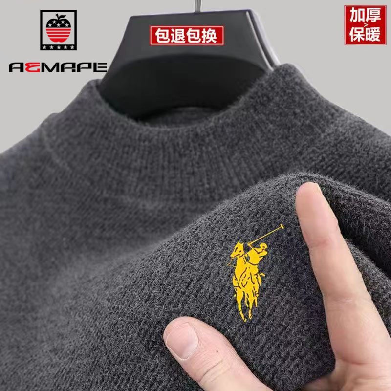 Áo Nỉ Dài Tay Lót Lông Cừu Dày Dặn Giữ Ấm Mùa Thu Đông Cho Nam