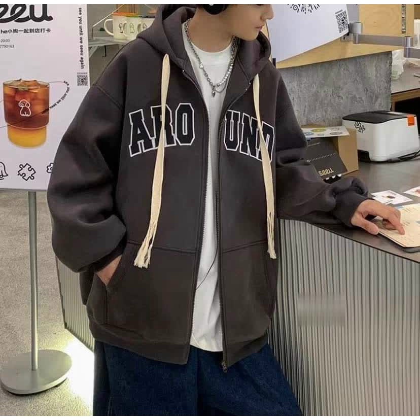 Áo Khoác Nỉ Nam Dây Nón Lớn In Chữ Mặc Thời Trang Siêu Hot NEW UNISEX