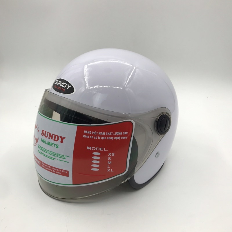 Nón bảo hiểm kính dài chống bụi chính hãng