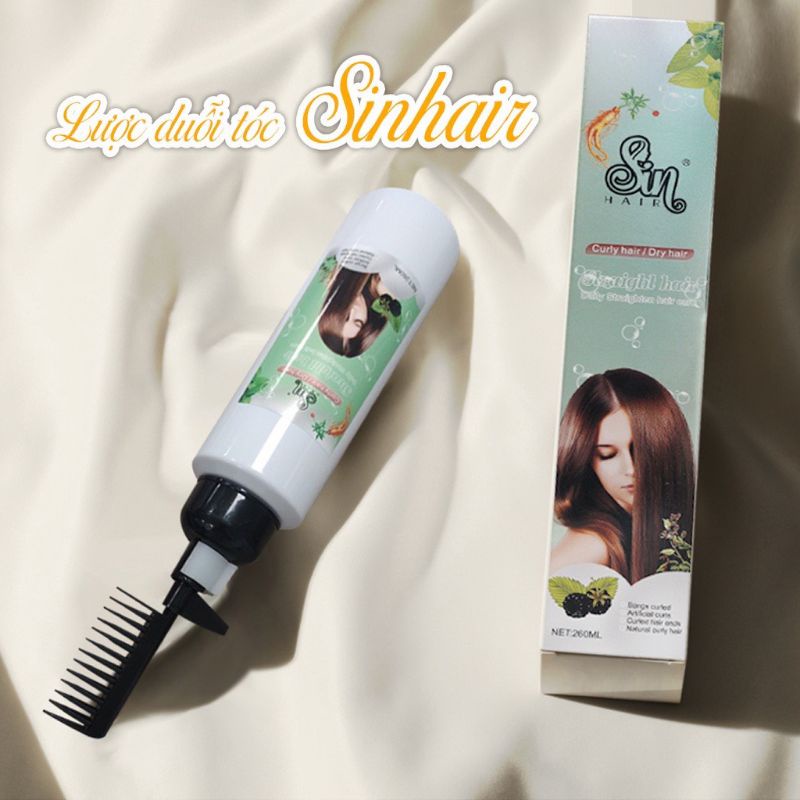 Dầu Gội Duỗi Tóc Tại Nhà SinHair Giúp Tóc Thẳng Mượt 260ml Chính Hãng