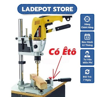 Khung gắn máy khoan có kèm ê tô, giá đỡ máy khoan bàn mini
