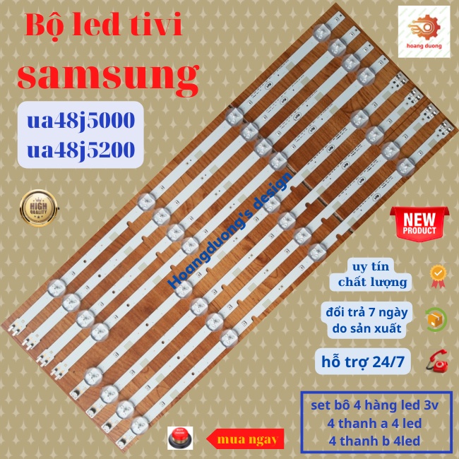Thanh led tivi samsung ua48j5200,ua48j5000,sét bộ 8 thanh-dthoangduong