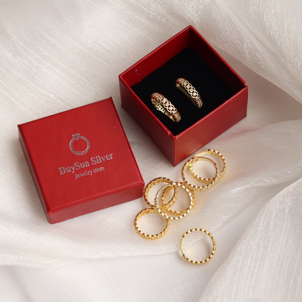 Nhẫn bạc Kim Tiền Lộc Phát mạ vàng 24k may mắn, tài lộc DUYSON SILVER