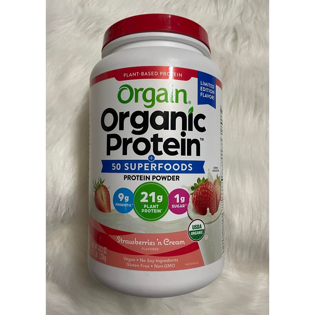 Bột đạm thực vật và Superfood hữu cơ của Mỹ Orgain Organic Protein & Greens