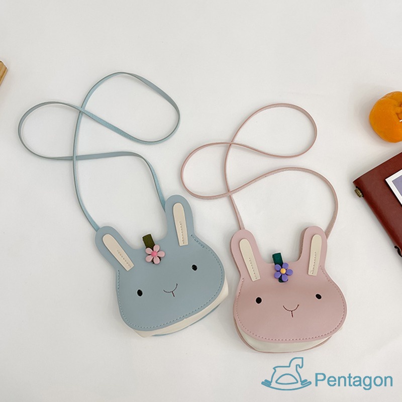 Túi Đeo Chéo Vai Hình Thỏ Hoạt Hình Đáng Yêu Dành Cho Bé Gái