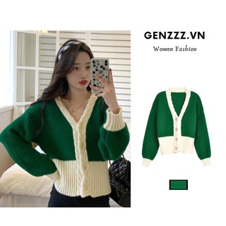 Áo  khoác Cardigan dệt kim dày cổ chữ V quyến rũ phong cách Hàn Quốc