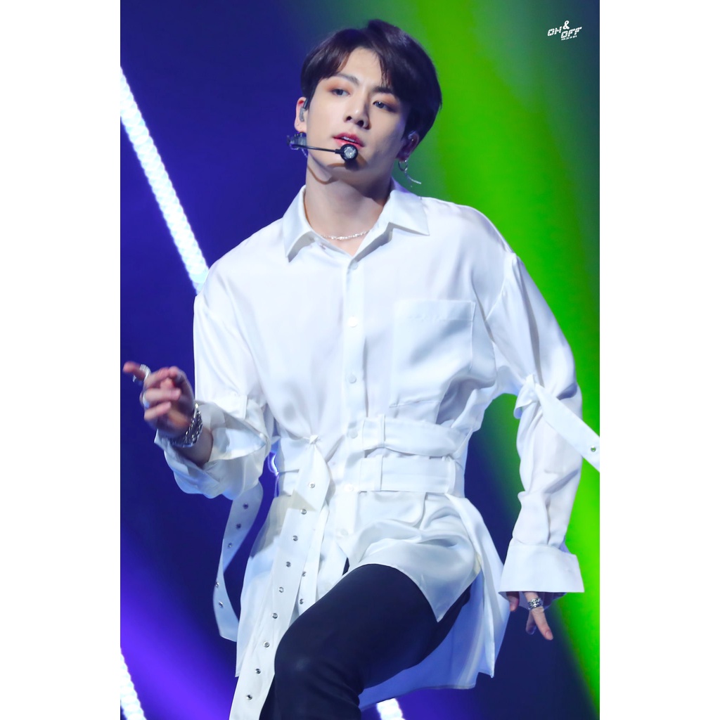 Áo sơ mi Jungkook chất liệu thô nõn Mỹ thời trang unisex nam nữ