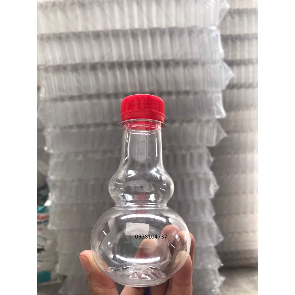 Chai nhựa hồ lô 150ml, vỏ chai đựng rượu hồ lô 150ml - combo 1000 lọ