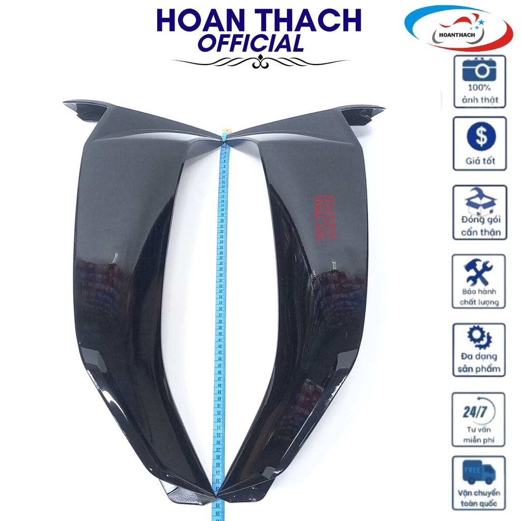 Cặp cánh ngoài trái phải dùng cho xe sirius màu đen nhựa đài loan, HOANTHACH SP011797